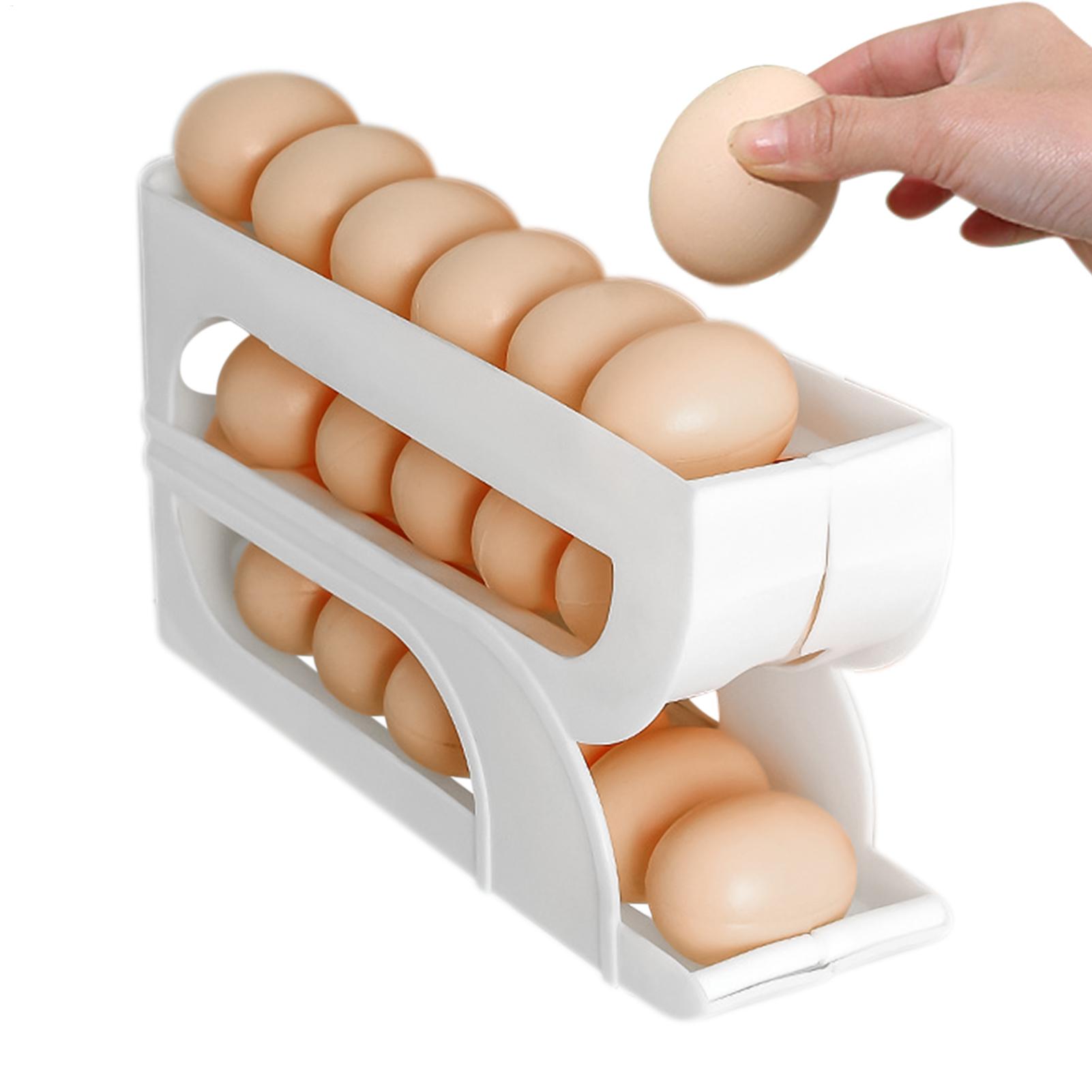 Meal Prep Yellow - Egg Container for Refrigerator 3 Tiers