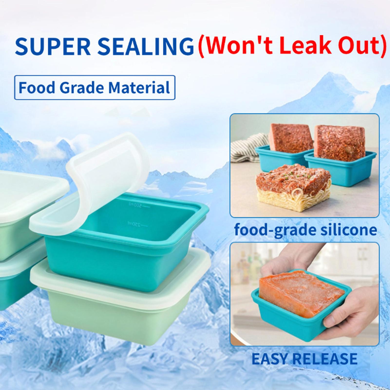Meal Prep Menu - Silicone Soup Mold 500ml Freezer Container