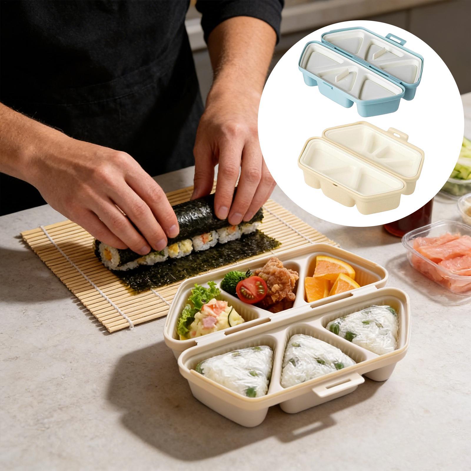 Meal Prep Onigiri - Sushi Mold Maker 6 Cavity Triangle