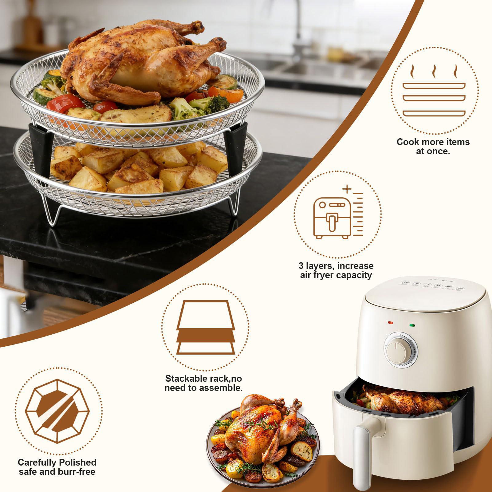 Air Fryer Basket Stainless Ste - огляд і ціна Meal Prep Menu