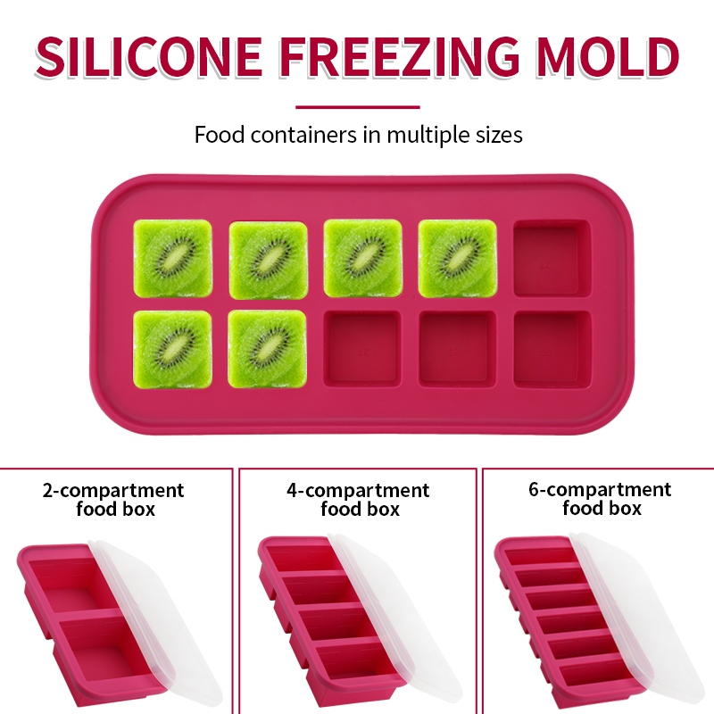2 Or 3-Piece Silicone Freezer  - огляд і ціна Meal Prep Menu