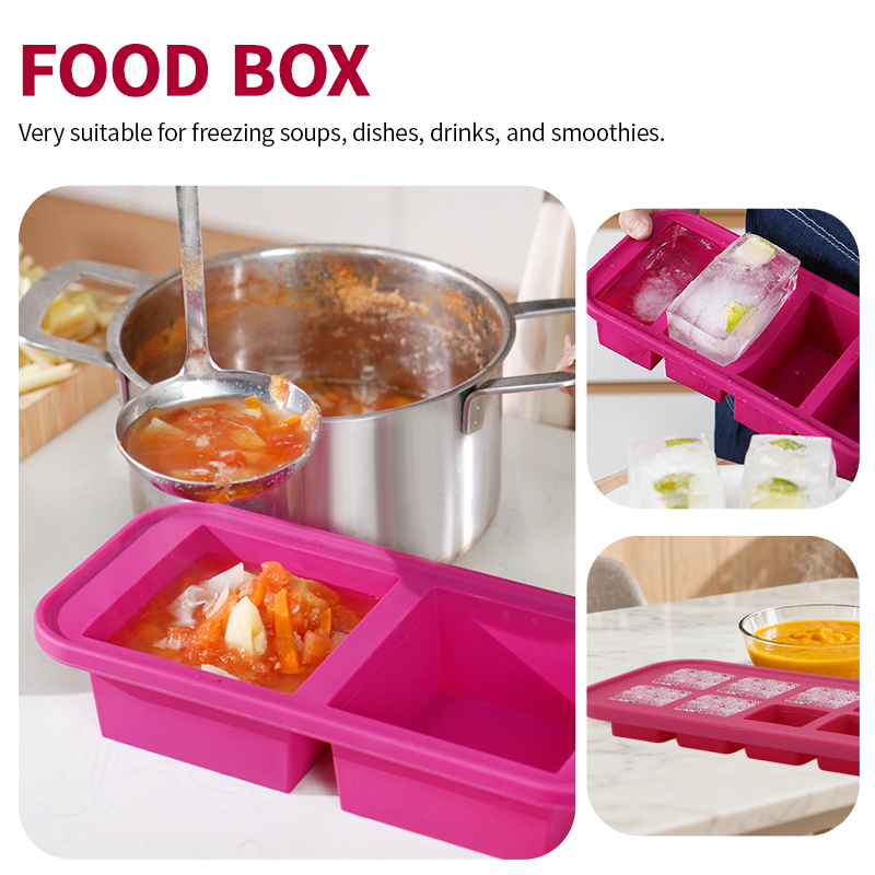 2 Or 3-Piece Silicone Freezer  - огляд і ціна Meal Prep Menu