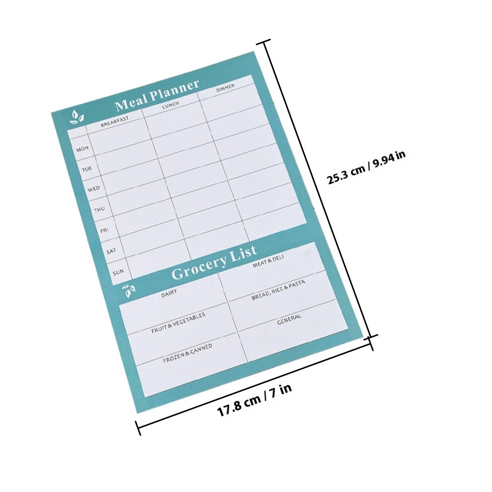 2Pcs Weekly Meal Planner Noteb - огляд і ціна Meal Prep Weekly