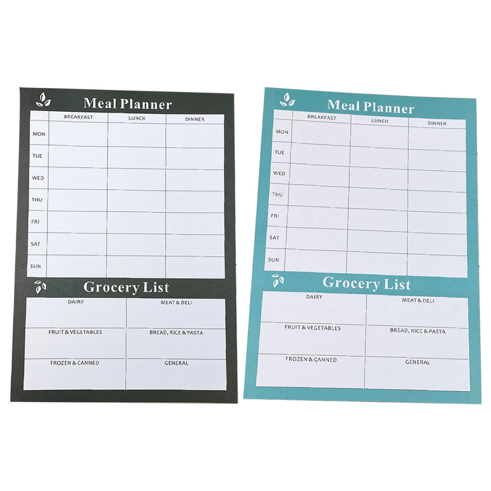 2Pcs Weekly Meal Planner Noteb - огляд і ціна Meal Prep Weekly
