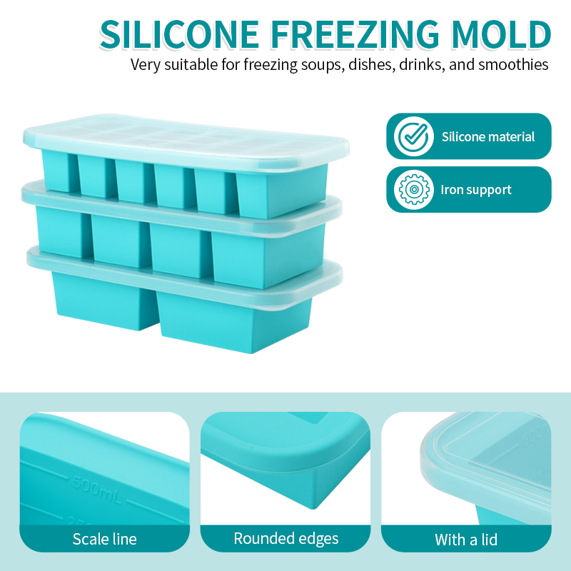 2 or 3-piece Silicone Freezer  - огляд і ціна Meal Prep Menu