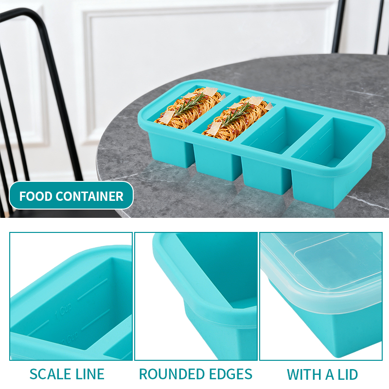 2 or 3-piece Silicone Freezer  - огляд і ціна Meal Prep Menu