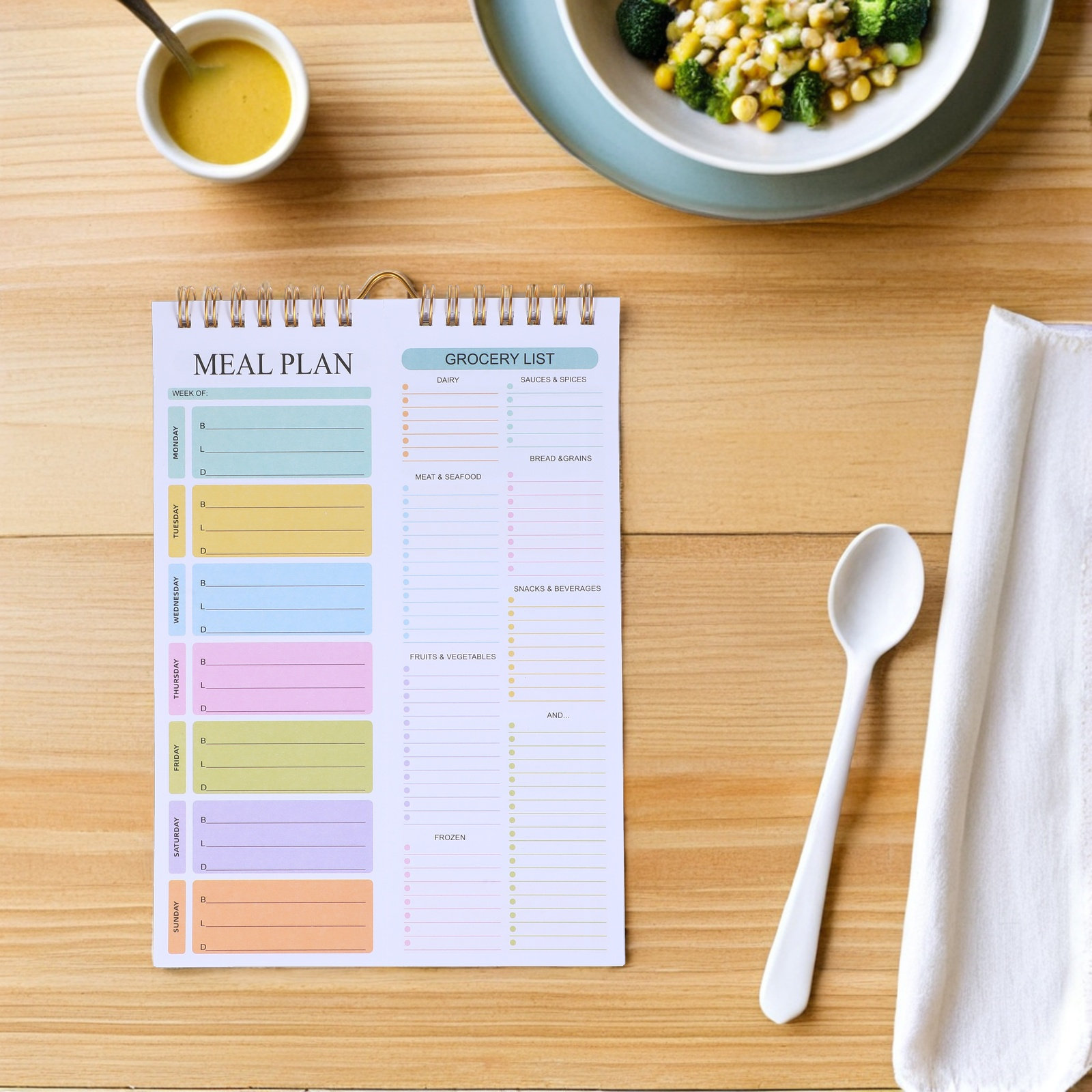 Weekly Meal Planner Notebook A - огляд і ціна Meal Prep Weekly