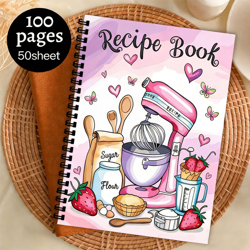 Recipe Logbook 100 Sheets Empt - огляд і ціна Meal Prep Menu