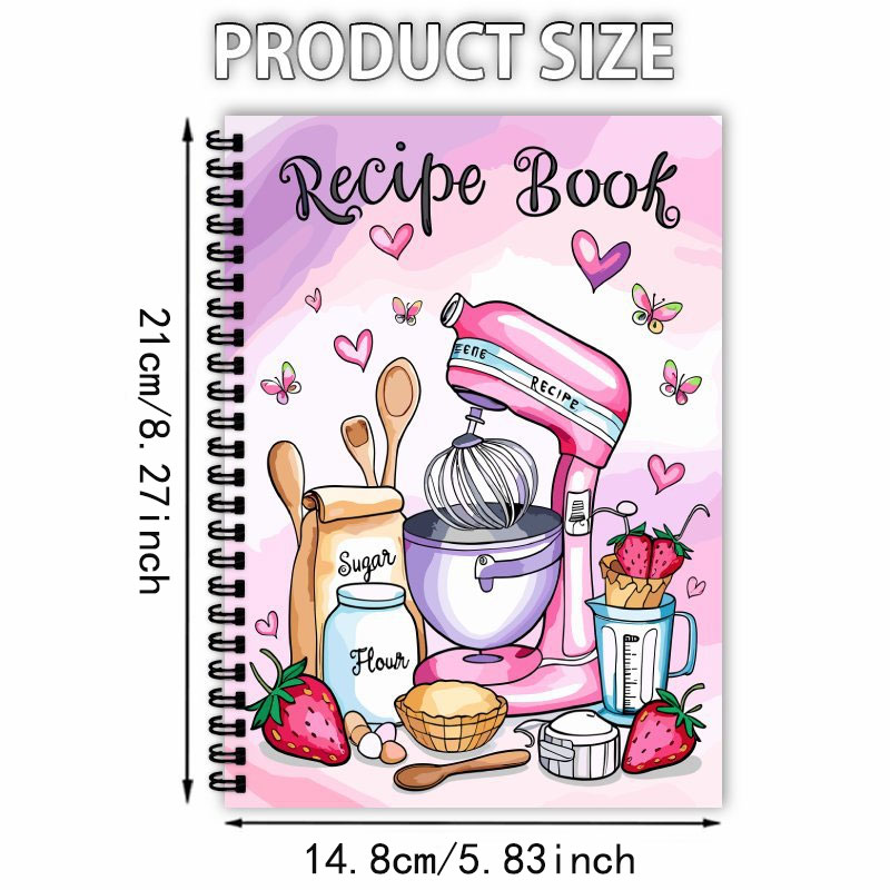 Recipe Logbook 100 Sheets Empt - огляд і ціна Meal Prep Menu