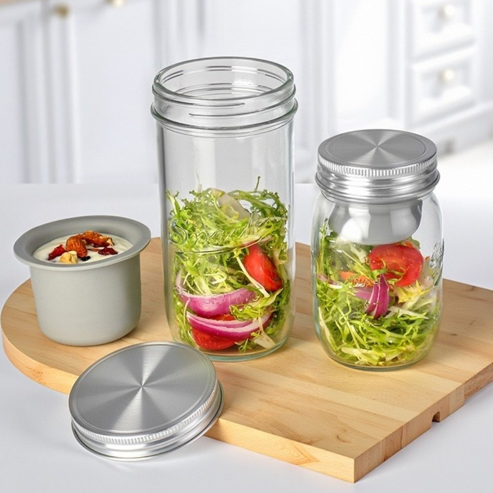 16/24 Oz Salad Glass Jars Wide - огляд і ціна Meal Prep Weekly