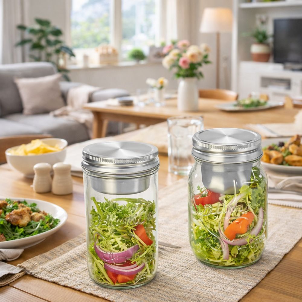 16/24 Oz Salad Glass Jars Wide - огляд і ціна Meal Prep Weekly