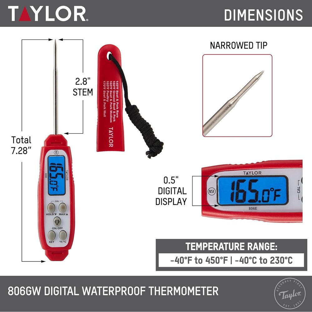 Digital Read Meat Thermometer  - огляд і ціна Meal Prep Protein