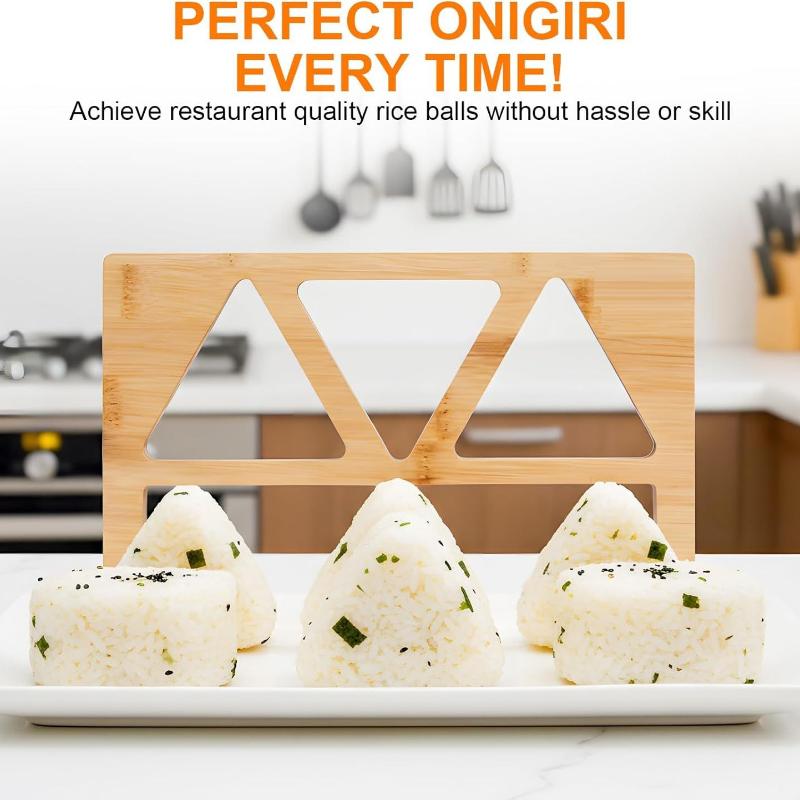 Wooden Onigiri Rice Ball Mold  - огляд і ціна Meal Prep Onigiri